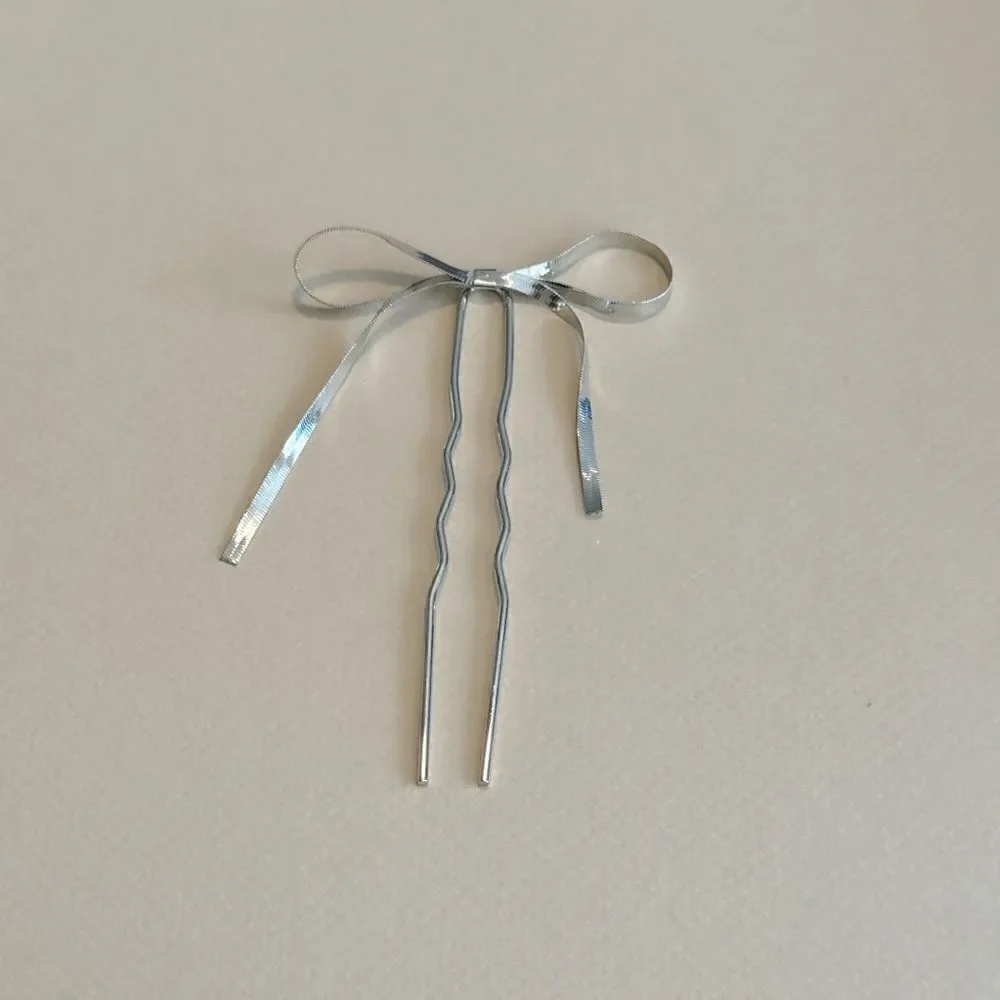Boho bow hair pin #1421